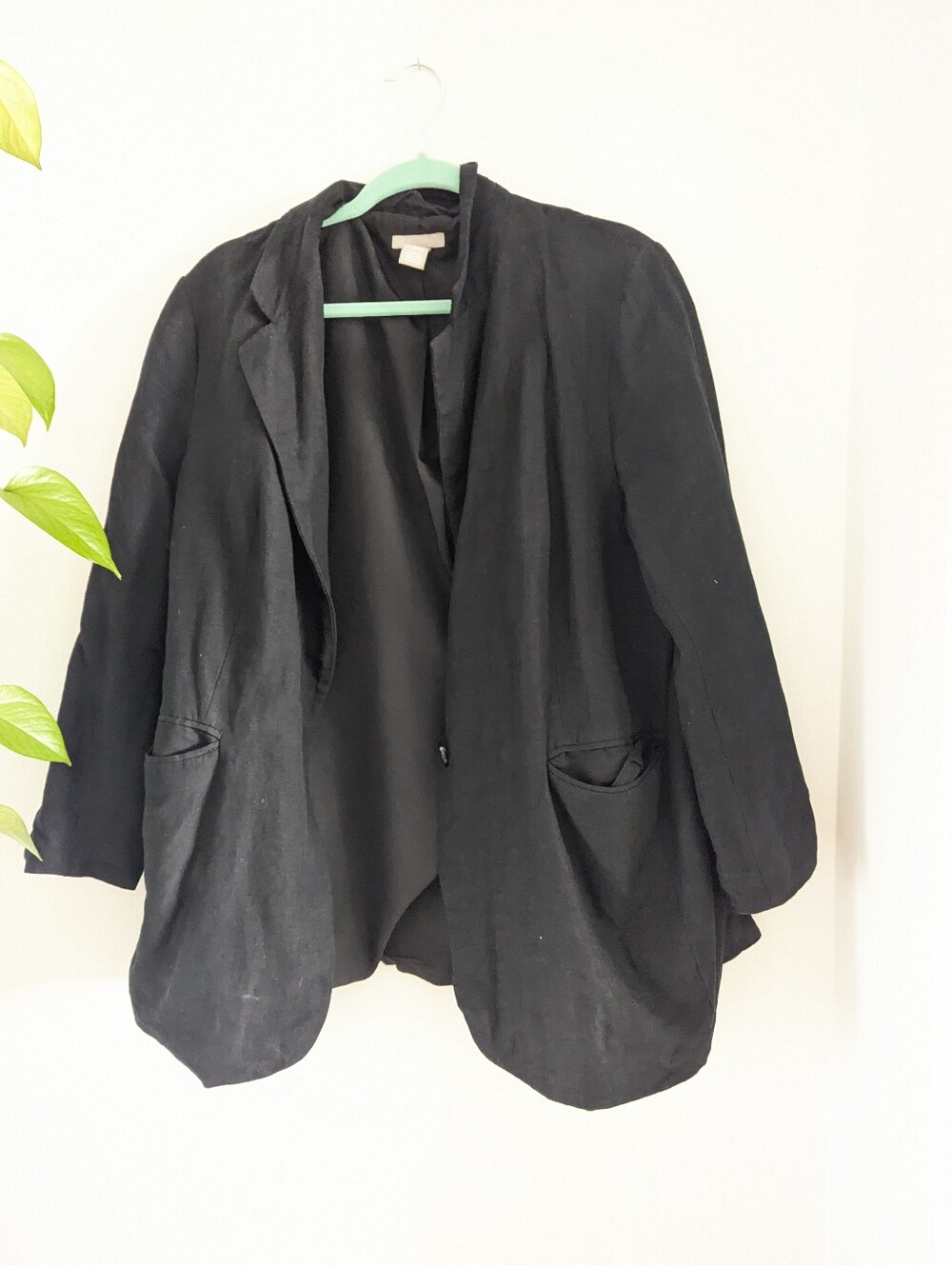 Linen Blend Blazer Suit Jacket